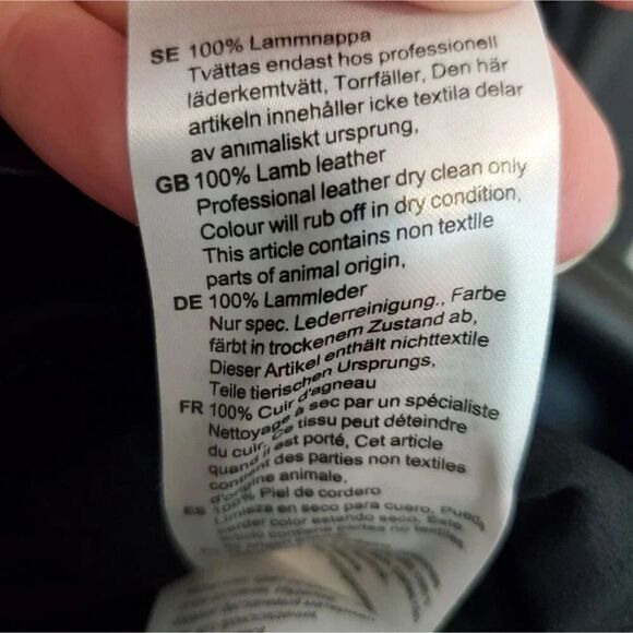 By Malene Birger Karmillos Black Lambskin Leather Maxi Dress Size 40 EU Women - Picture 11 of 16